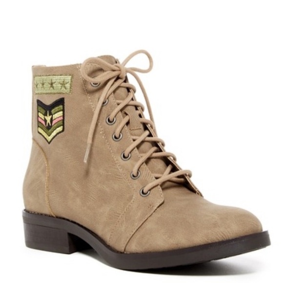 Madden Girl Shoes - Madden Girl foxtrot military moto ankle boots 7.5
